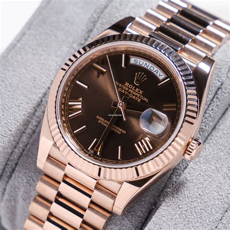 chocolate with rose gold rolex|rose gold rolex price.